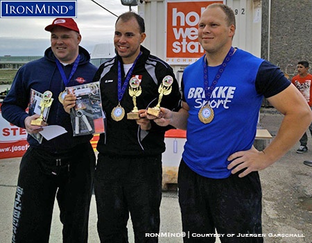 Here are the weight class winners from the 2015 Austrian Armlifting Championships (left to right): Andreas Brixa, Jürgen Garschall, Bruun Ingebretsen) IronMind® | Photo courtesy of Jürgen Garschall