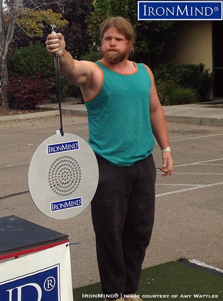 Chase Wiley is aiming to break the world record on the CoC Silver Bullet. IronMind® | Photo courtesy of Amy Wattles
