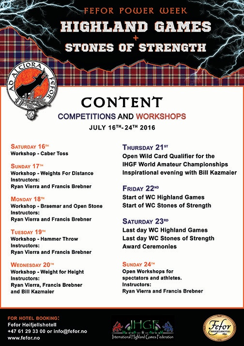 World-class seminars and competitions for Highland Games heavy events athletes and stone lifters: the IHGF Fefor Power Week has been announced. IronMind® | Courtesy of IHGF