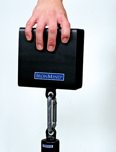It’s a classic test of pinch grip strength and now women, too, can join the fun and have their grip strength accomplishments duly recognized as IronMind has established the world standard for women on the Blockbuster Pinch Grip Block. IronMind® | ©Randall J. Strossen