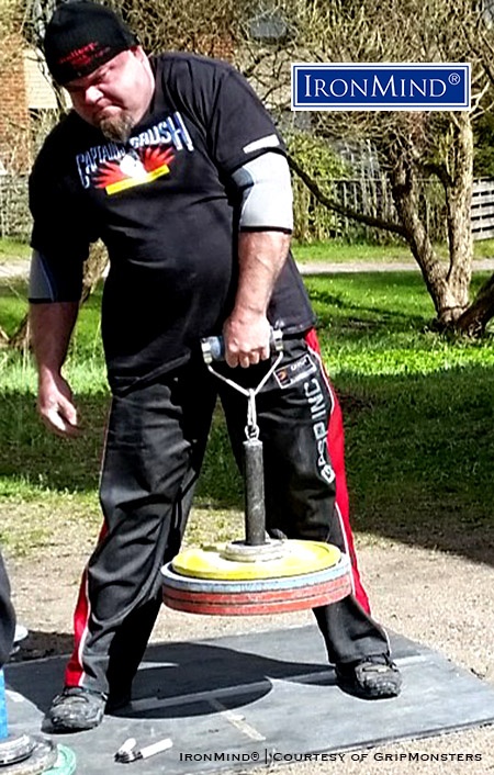 Adding some additional luster to his overall victory at the Finnish Grip Nationals, Juha Harju also officially completed the Crushed-To-Dust!® Challenge and has been certified, along with Arto Joronen. IronMind® | Photo courtesy of Juha Harju/GripMonsters