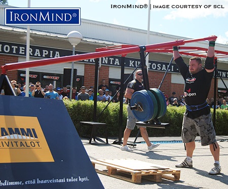 Krzysztof Radzikowski bumped up the world record foor the 170-kg Viking Press to 13 reps. IronMind® | Image courtesy of SCL