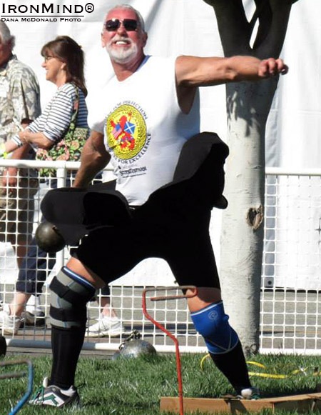 Richard Campbell had a lock on the masters’ class at the 2015 Queen Mary Highland Games. IronMind® | Photo courtesy of Dana McDonald