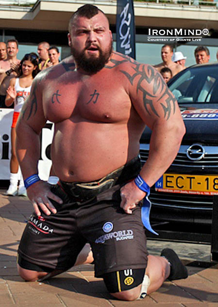 Eddie Hall was runner-up at Giants Live Budapest last year and has to be the favorite in 2014.  IronMind® | Photo courtesy of Giants Live