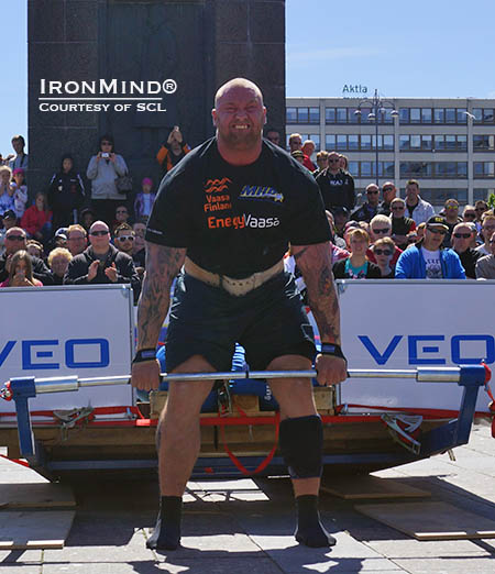 Hafthor Julius Bjornsson notched a win at SCL Finland this weekend.  IronMind® | Photo courtesy of SCL