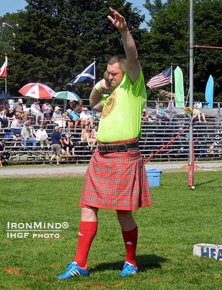 Lukasz Wenta is the top ranked European Highland Games competitor so far this season.  IronMind® | IHGF photo