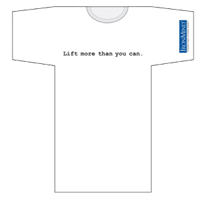 Lift more than you can.