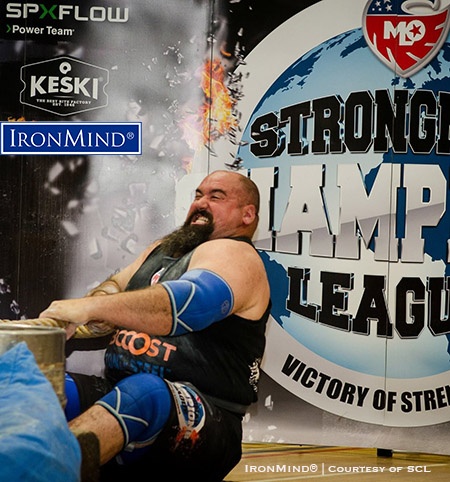 Eric Dawson SCL England
Eric Dawson (USA) notched his second Strongman Champions League win so far this year as he took the title at SCL England. IronMind® | Photo courtesy of SCL