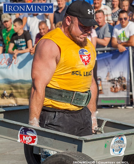 Matjaz Belsak (Slovenia) is the overall leader of MLO Strongman Champions League at this point in the 2016 tour. IronMind® | Image courtesy of SCL