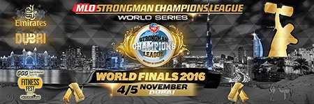 SCL Dubai finals The 2016 MLO Strongman Championships League world champion will be crowned in Dubai, following two days of competition that will include a truck pull in the Arabian Desert. IronMind® | Courtesy of SCL