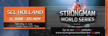 SCL Holland 2016 “Mastodons in Holland: Coming Saturday,” SCL Director Marcel Mostert told IronMind today. Part of the 16-stage MHP Strongman Champions League (SCL) series, the competition is slated for this coming Saturday (June 11) at 13.30 in Zelhem, Holland. “It is a special title to win and to earn the respect of the Dutch strongman athletes and fans,” Marcel Mostert said of SCL Holland, which will be “broadcast 4 hours on national TV.” IronMind® | Image courtesy of SCL