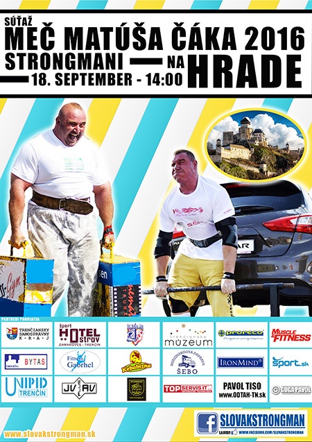 The Slovak Association of Strongmen (SASIM) has summoned 8 European athletes to compete for the Sword Matus Cak, at the Trencin Castle this weekend. IronMind® | Courtesy of SASIM