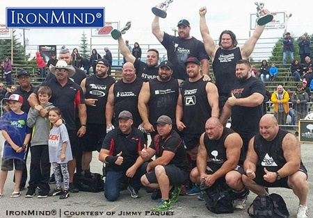 The 12th edition of the Warwick Strongman Festival was won handily by Canadian strongman star Jean-Francois Caron, and it also included an impressive performance by runner-up Martins Licis.  IronMind® | Photo courtesy of Jimmy Paquet