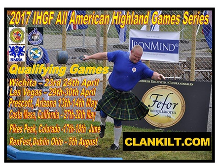 2017 IHGF All American series Highland Games athletes around the USA will be able to take part in the IHGF All-American series. IronMind® | Artwork courtesy of IHGF