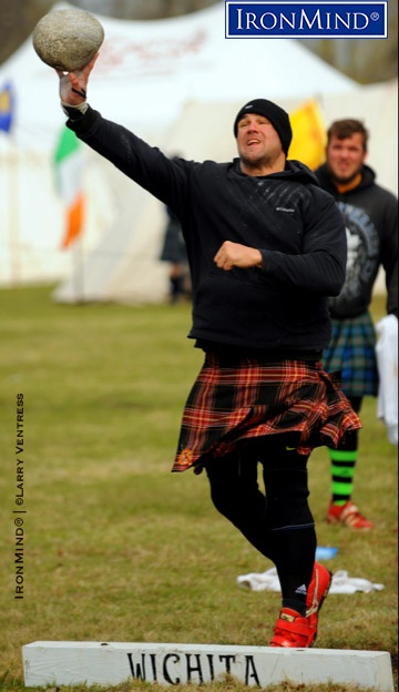 “The new kid on the block, Corey Summers, who has been throwing for just over a year, made a huge impact in his first IHGF qualifier, clipping Skylar Arneson by two points for the win,” reported IHGH president Francis Brebner, from the field of the 2018 Great Plains Renaissance Festival & Highland Games. IronMind® | ©Photo courtesy of Larry Ventress