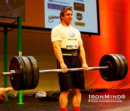 Strongman isn’t only for huge me: Andreas Valand won the under 90-kg United Strongmen World Championships over the weekend.  IronMind® | Photo courtesy © www.photobypiia.com