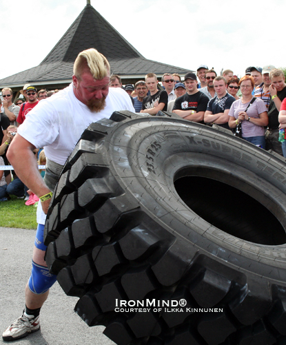 Coached by 2000 World’s Strongest Man winner Janne Virtanen, Antti Mourujarvi is the pre-contest favorite for the Finland Strongman Cup finals.  IronMind® | Photo courtesy of Ilkka Kinnunen. 