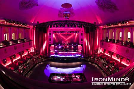 The dramatic Apollo Live club in Helsinki will showcase United Strongmen® competitions in November.  IronMind® | Courtesy of United Strongmen®