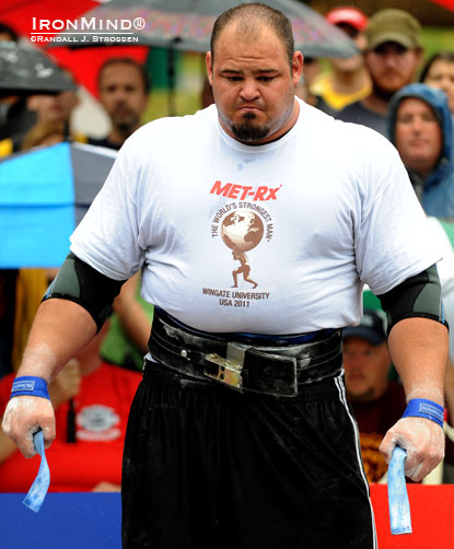2011 MET-Rx World’s Strongest Man winner Brian Shaw will be jousting for the title King of the Castle at the World’s Strongest Man Experience in Hameenlinna, Finland on April 21, but before the king is crowned, promoter Jyrki Rantanen announced today that the queen will be named.  IronMind® | Randall J. Strossen photo.