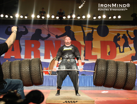 Brian Shaw was injured at the Arnold, forcing him to pull out of the World’s Strongest Man Experience.  IronMind® | Photo courtesy of United Strongmen™.