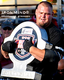 Brian Shaw took another step toward the top of the strongman world yesterday, when he won the World Strongman Super Series competition at Venice Beach, California.  IronMind® | Randall J. Strossen photo.