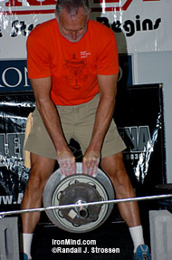 With this good lift of 197.48 pounds, Chris Rice came within a whisker of pinch gripping bodyweight at the Diesel Crew's Global Grip Challenge held last weekend at Sorinex in Irmo, South Carolina. IronMind® | Randall J. Strossen, Ph.D. photo. With this good lift of 197.48 pounds, Chris Rice came within a whisker of pinch gripping bodyweight at the Diesel Crew's Global Grip Challenge held last weekend at Sorinex in Irmo, South Carolina. IronMind® | Randall J. Strossen, Ph.D. photo.