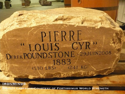 The Cyr/Poundstone 1883 Stone.  IronMind® | Photo by Nancy Labreque/courtesy of Fortissimus World Strength.