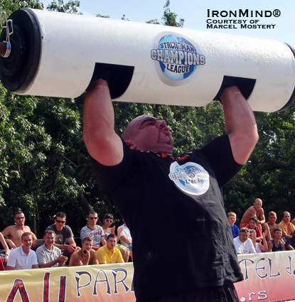 “After winning the SCL–Bulgaria earlier this year, Ervin Katona won in his own country his second Strongman Champions League contest of the 2010 season, the SCL–Serbia,” Marcel Mostert told IronMind today.  IronMind® | Photo courtesy of Marcel Mostert.