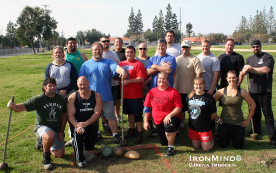 IHGF vice president Francis Brebner has begun a series of Highland Games seminars in Southern California, helping them prepare for this season’s competitions.  IronMind® | Photo by Jaena Imboden.