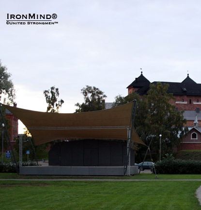 Hämeen Linna park: “where the happening takes place" . . .  Highland Games, a grip contest, Zumba and fun for children.  IronMind® | Photo courtesy of United Strongmen™.