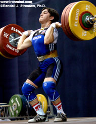 Zarema Kasaeva dips with 157 kg - the drive, the lockout, two gold medals and four world records followed. IronMind® | Randall J. Strossen, Ph.D. photo.