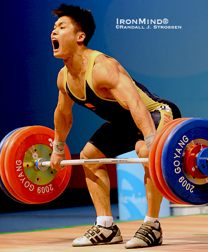 The Chinese Weightlifting Association continued to do itself proud at the 2009 World Weightlifting Championships where 77-kg Lu Xiaoyun broke the world record in the snatch and total, two good reasons why his recent honors include winning the IWF’s 2009 Weightlifter of the Year award.  IronMind® | Randall J. Strossen photo.