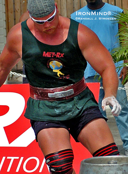 You can’t talk about Magnus Samuelsson and not think about huge arms and the kind of grip strength that got him certified on the No. 4 Captains of Crush® Gripper. IronMind® | Randall J. Strossen photo. You can’t talk about Magnus Samuelsson and not think about huge arms and the kind of grip strength that got him certified on the No. 4 Captains of Crush® Gripper. IronMind® | Randall J. Strossen photo.