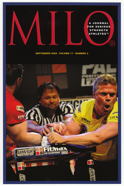 On the cover: USA’s John Brzenk went five for six against Russian Denis Cyplenkov at the PAL debut in Las Vegas.  Check out the arm on Denis Cyplenkov - until you see it in person, you won't believe it.  IronMind® | Randall J. Strossen photo.