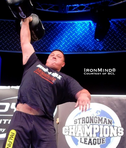 Mikhail “Misha” Koklyaev prevailed at the Strongman Champions League - FIBO competition this past weekend.  IronMind® | Photo courtesy of SCL.