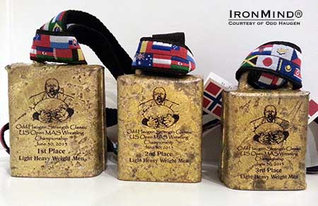 “The top three athletes in each weight division in the 2013 US Open Mas Wrestling Championships will receive an authentic Norwegian cowbell as a ‘medal',”  OddE told IronMind.   IronMind® | Image courtesy of Odd E. Haugen.