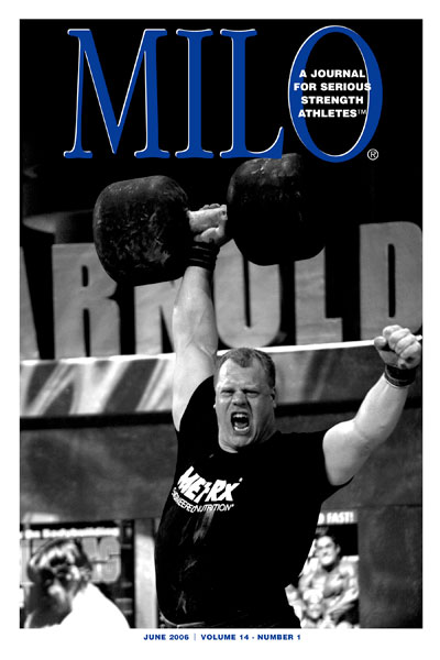 Next up from Mr. Pfister is a strongman contest quite unlike anything ever seen in the U.S., or anywhere else for that matter: America's Strongest Man will pay US$10,000 to the winner, give him an invitation to the World's Strongest Man contest and, just to really get your attention, it's drug tested, open to anyone, and boasts ESPN2 coverage! Phil Pfister is making strongman history, again. IronMind® | Randall J. Strossen photo.