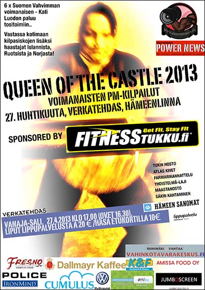 Set in a theater, the 2013 Queen of the Castle will crown the Scandinavian strongwoman champion.  IronMind® |  Image courtesy of United Strongman®.