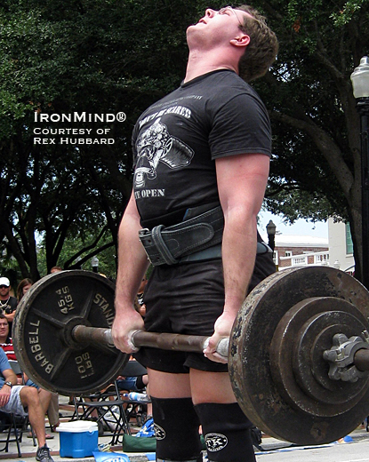 Rex Hubbard told IronMind that he’s interested in strongman and powerlifting, as well as grip strength.  Chances are that when Rex is practicing law, his convincing handshake and formidable physical presence will be significant assets.  IronMind® | Photo courtesy of Rex Hubbard.