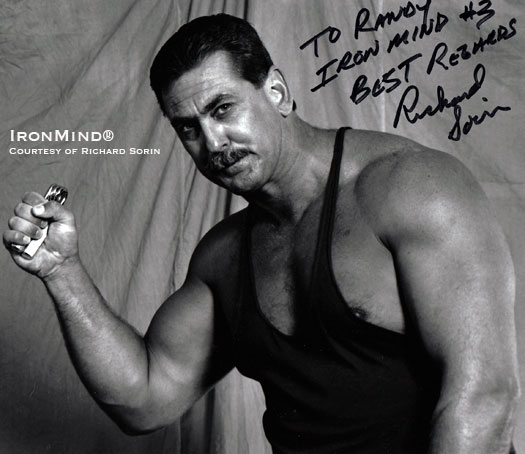 The face and the measure of a world-class performance in the grip strength world - Richard Sorin closes IronMind®’s No. 3 gripper, officially . . . the first man ever to achieve this feat of grip strength.  IronMind® | Photo courtesy of Richard Sorin. The face and the measure of a world-class performance in the grip strength world - Richard Sorin closes IronMind®’s No. 3 gripper, officially . . . the first man ever to achieve this feat of grip strength.  IronMind® | Photo courtesy of Richard Sorin.