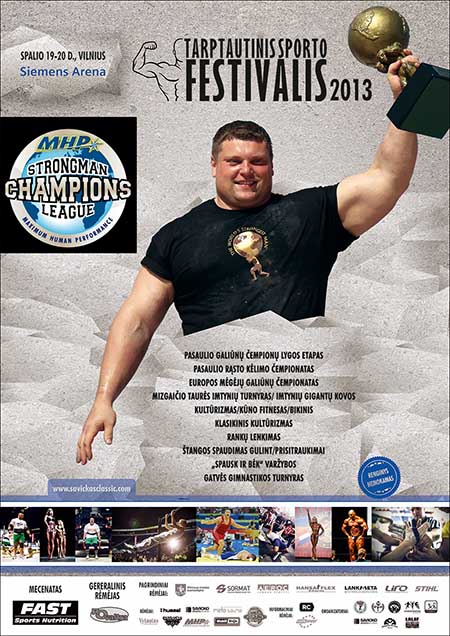 Zydrunas Savickas, the king of the hill in strongman, will be center stage in his hometown this weekend as Strongman Champions League brings the Log Lift World Championships and MHP SCL–Lithuania to the Siemens Arena in Vilnus.  IronMind® | Image courtesy of SCL.  