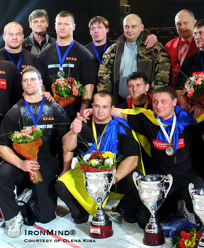 The 105-kg strongmen battled it out in Kiev on Friday, in the SCL world championship.  IronMind® | Photo courtesy of Olena Kiba.