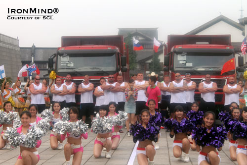 Group shot before the Truck Pull, and a really heavy one at that.  IronMind® | Courtesy of SCL.