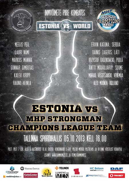 This Saturday in Tallinn, Estonia, the MHP Strongman Champions League team will face Team Estonia.  IronMind® | Image courtesy of SCL.