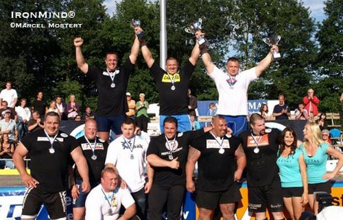 Misha Koklyaev won the Strongman Champions League competition in Holland this weekend.  IronMind® | Marcel Mostert photo.