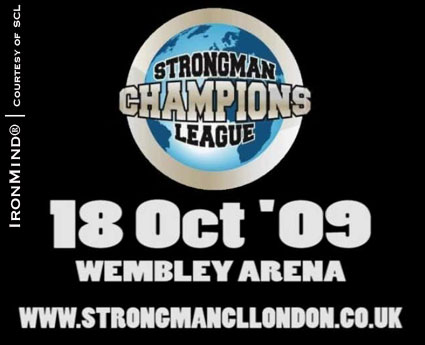 Zydrunas Savickas headlines the card when Strongman Champions League - London comes to Wembley Arena.  IronMind® | Artwork courtesy of Sandra Donskyte/SCL.