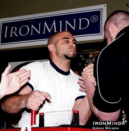 Mike Selearis was, “The man of the day in the left-handed classes,” James Retarides told IronMind®.  IronMind® | John Wilson photo.