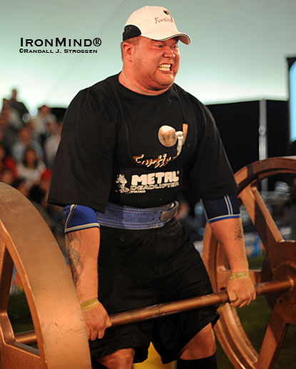 Stefan Solvi Peturrson, who was a huge hit at Fortissimus 2008, is the defending Iceland’s Strongest Man.  IronMind® | Randall J. Strossen photo.