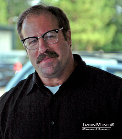 Yury Vlasov’s brother?  No, but like the famous former Soviet weightlifter, Steve Jeck is strong, cerebral and wears the right kind of glasses.  IronMind® | ©Randall J. Strossen.