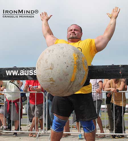 Warrick Brant was a big winner at the Hercules strongman competition in Australia.  IronMind | Angelie Honrada photo
